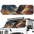 thumbnail image 2 of HUIACONG Windshield Sunshade Beachside Starfish Car Sun Shade Heat Shield Sunshade for Jeep Wrangler Rubicon Sahara TJ JK JKU 2/4 Doors, 2 of 6