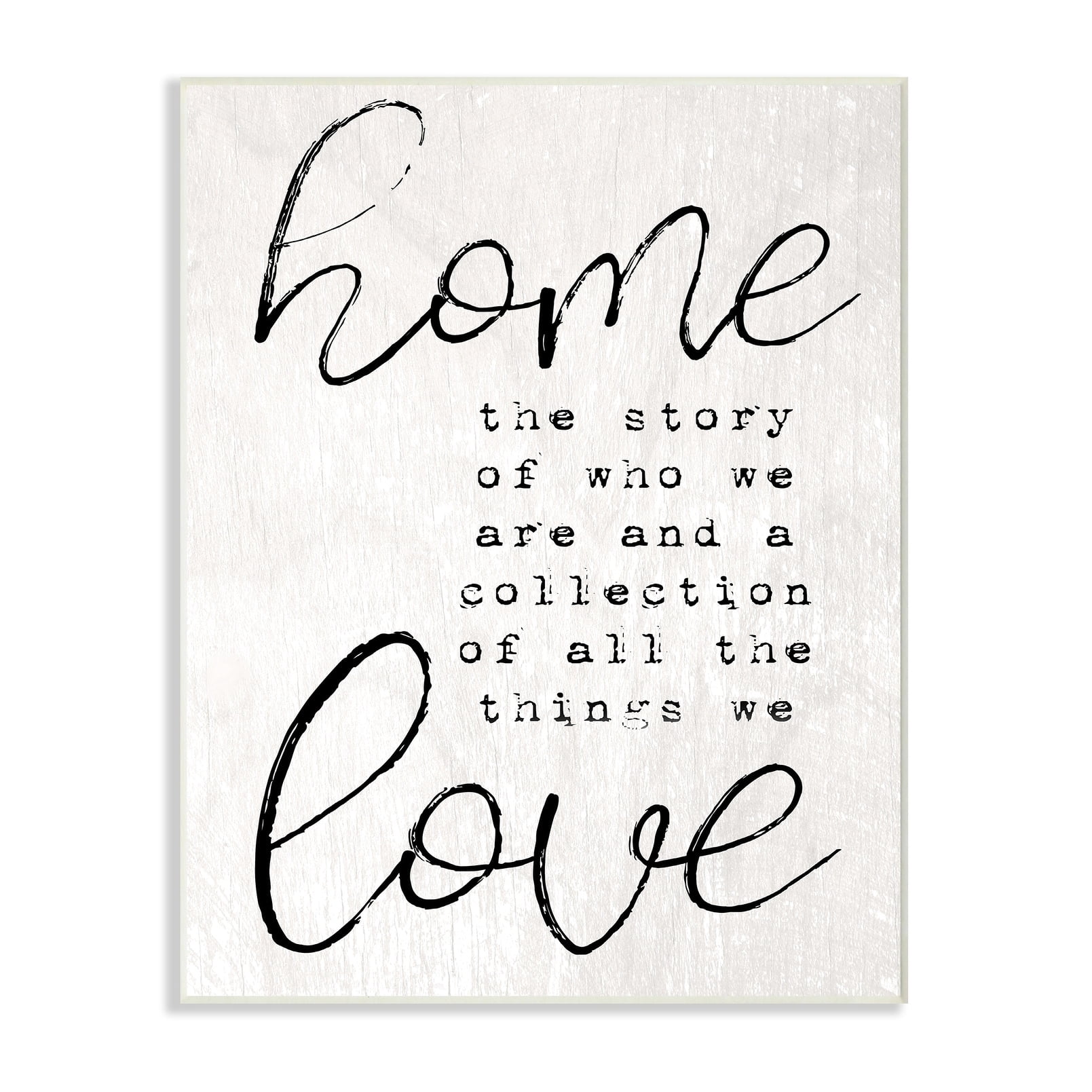 Stupell Home and Love - Story of Who We Are Wall Plaque Art 10 x 15