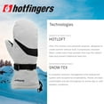 thumbnail image 4 of HOTFINGERS Snow-Line Ladies Waterproof Mittens, Color: White/Black, Size: S, 4 of 6