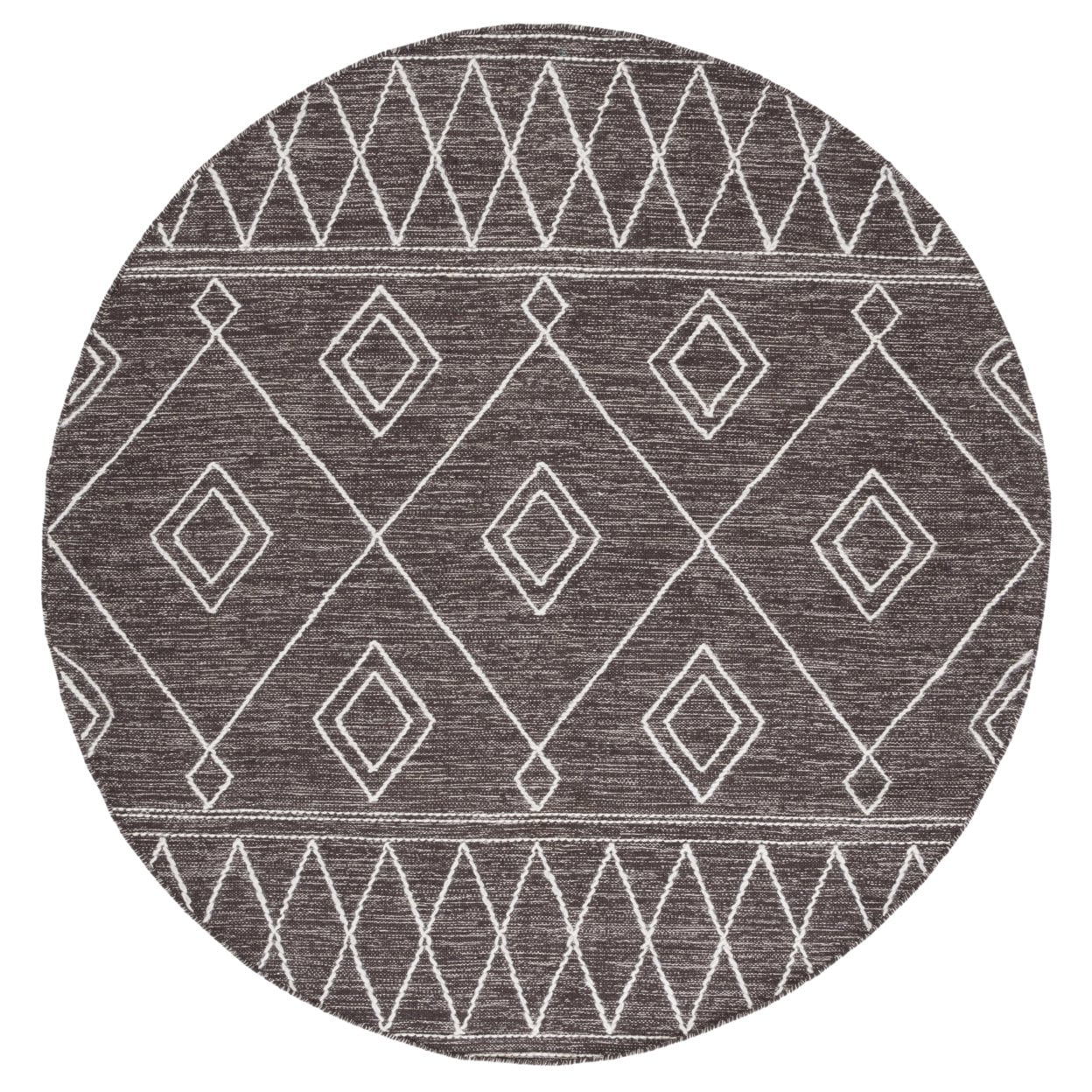 SAFAVIEH Kilim Chloe Tribal Area Rug, Brown/Ivory, 5' x 8'