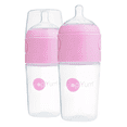 thumbnail image 1 of Popyum Biberón Anticólico Para Mezclar Fórmula 9oz/260ml 2pz Color Rosa Transparente, 1 of 3