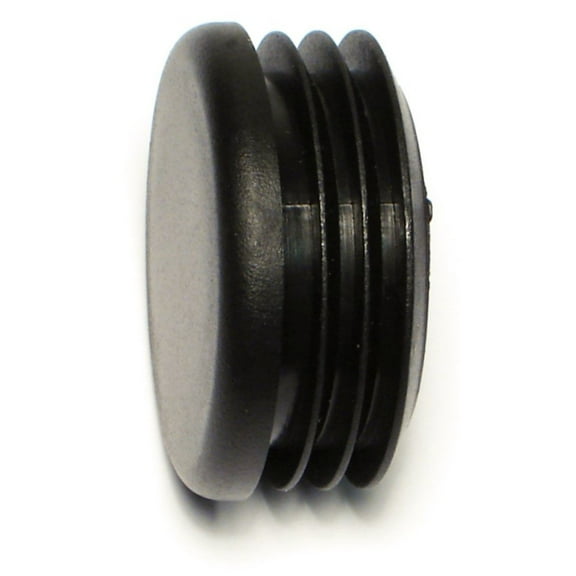 1-1/2" Black Plastic Round Cap Plugs FTIP-102 (2 pcs.)