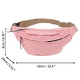 thumbnail image 3 of Unique Bargains 1 Pc Fanny Pack Simple Waist Bag Pink, 3 of 5