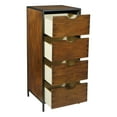 OSP Home Furnishings Clermont Storage with 4 Drawers in Walnut Finish ASM