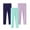 H(Light Purple + Mint Green + Dark Blue), variant on URMAGIC 2-7 Years Toddler Girls Basic Solid Cotton Legging Kids Stretch Leggings