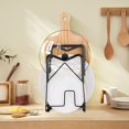 thumbnail image 4 of Cutting Board Rack Holder Chopping Board Organizer, Stand Holder Pot Pan Lid Organizer Rack for Dish Drain Kitchen Countertop Cookie Sheet Storage, 4 of 5