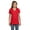 ATHLETIC RED, variant on Ladies' 4.5 oz., 100% Ringspun Cotton nano-T V-Neck T-Shirt - S04V