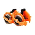 thumbnail image 1 of Bunblic Roues à Talon Patinage à Roulettes avec Lumières Roues à Talon Lumineuses Chaussures à Roulettes Ajustables PVC pour Enfants, Enfant, Filles, Enfants, Garçons Orange, 1 of 8