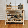 thumbnail image 3 of Wooden Storage Rack, 2-Layer Desktop Storage Rack, Ladder-Shaped Desk Display Rack, Desktop  Storage Rack, 3 of 7
