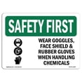 thumbnail image 1 of SignMission OS-SF-A-1218-L-11008 Premier Signe de Sécurité de 12 x 18 Po - Porter des Lunettes de Protection avec Symbole, 1 of 1