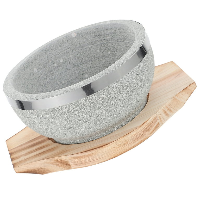 Multi-functional Stone Pot And Tray, Korean Stone Bowl With Tray, Korean  Stone Bibimbap Pot, Premium Ceramic, Kitchen Utensils, Kitchen Supplies,  Back To School Supplies - Temu