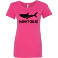 thumbnail image 3 of Inktastic Mommy Shark with Distressed Shark Women's T-Shirt, 3 of 5
