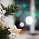 thumbnail image 4 of Set de adornos de madera para Navidad - Figuras de estrellas, ciervos, árboles y calcetines pintadas de blanco - Decoración colgante de 5 piezas para árbol y hogar, 4 of 6