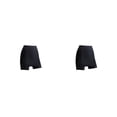 thumbnail image 2 of Sonducket Pantalones cortos de seguridad transpirables de cintura alta de doble capa para mujer, pantalones cortos adelgazantes, ropa interior de Negro 2piezas, 2 of 6