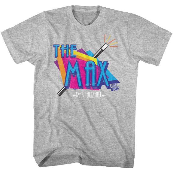 Saved By The Bell The Max Gray Heather Adult T-Shirt 5Xl