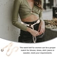 thumbnail image 3 of Wax Rope Shell Belt Bohemian Belt Women Waist Belt Macrame Belt Waist Belt, 3 of 6