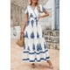 thumbnail image 5 of Vestido PRETTYGARDEN 2025 Floral Boho Maxi con Escote en V XL, 5 of 8