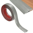 thumbnail image 1 of Tira de transición de piso, tira de transición de puerta de 6.56 pies, altura de cubierta de piso dentro de 2/5 pulgadas [Grano de madera gris], 1 of 6