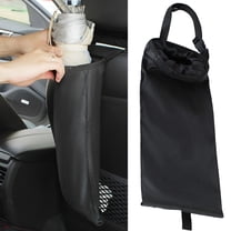 MELIVO Car Trash Bag Car Hanging Detachable Garbage Bag, Car Trash Bag Hanging Back Seat Litter Bag, Auto Headrest Hanging Storage Holder
