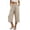 *Khaki, variant on VBVC Women's Cotton Linen Wide Leg Capri Pants , Casual Summer Loose Crop Trousers For Women , Ladies' Comfy Elastic Waist Pants with Pockets, Army Green , S-2XL