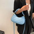 thumbnail image 2 of Bolso de hombro para mujer PU Crossbody Bag plisado Casual Simple Messenger Bag (Azul), 2 of 6