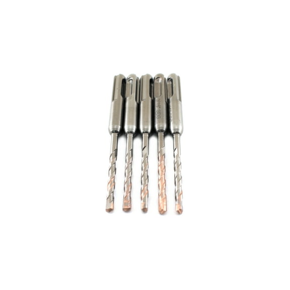 TMAX 5 pc SDS Plus Rotary Hammer Drill Bit Set (3/16 x 2 x 4 Inch) Carbide Tipped for Drilling Through Concrete, Cement, Stone, Brick, Ceramic Pots