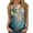 Mint Green, variant on DQRPSEETB Tank Tops Women's Fashion 3D Crew Neck Double Printed Vest in Summer Sleeveless Tops for Women