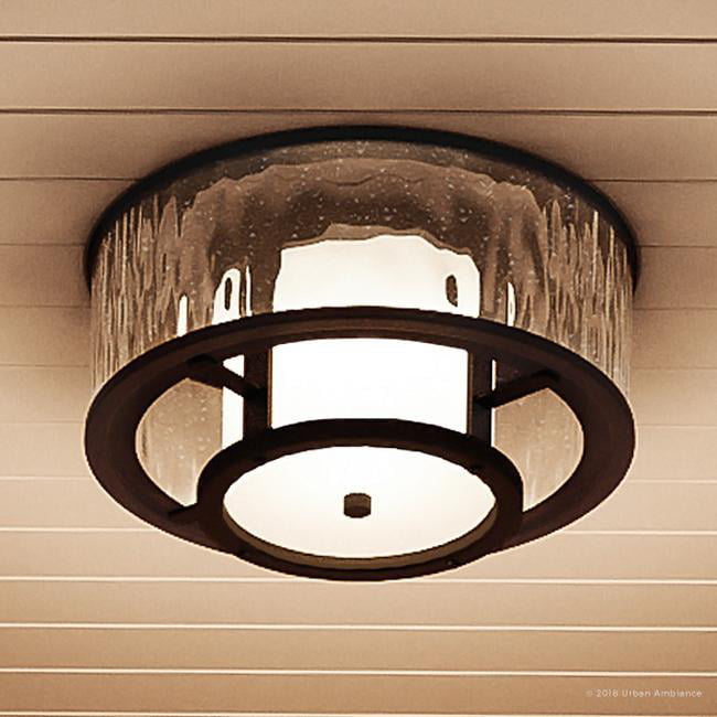 Outdoor Vaxcel Fixture Mission Porch Ceiling Lighting Bronze Lamp TL-OFU110EB 