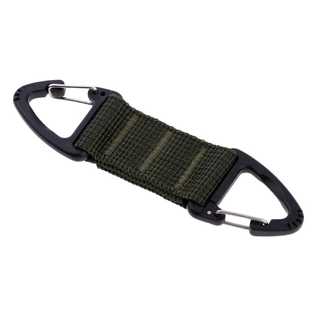 Correas de Nylon Perfecl Clip de Mosquetón Triangular de Doble Extremo Gancho Verde