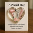 thumbnail image 2 of Tikeitoo A Pocket Hug for Hairstylists, Mini Hairdresser Tools Heart Pocket Hug Token with Greeting Cards, Hairdresser Appreciation Gifts for Women Men Birthday Christmas Salon, 2 of 6