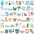 thumbnail image 2 of Wrapables Waterproof Vinyl Stickers for Water Bottles, Laptop, Phones, Skateboards, Decals for Teens, 100pcs, Good Vibes, 2 of 7