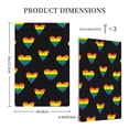 thumbnail image 3 of DouZhe 1-Gang Blank Wallplate, Rainbow Hearts Lgbt Pride Decorative Wall Plates, 3 of 7