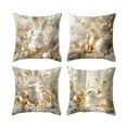 thumbnail image 1 of Tauxra 4Pcs Easter Throw Pillow Cases 18X18 Inches Rabbit Egg Print Decorative Cushion Covers For Sofa Bedroom Home Easter Decor, 1 of 6