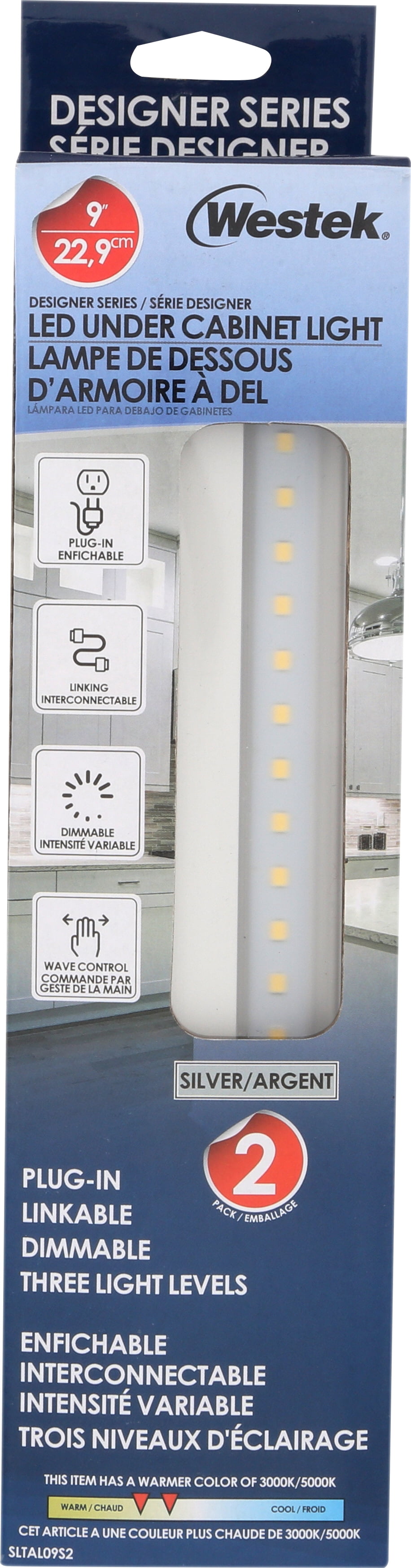 Westek Selta Dual 9" LED Under Cabinet Lights