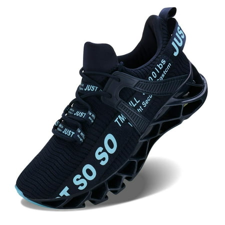 

WONESION Just so so Mens Running Shoes Sneakers Dark blue Size 9