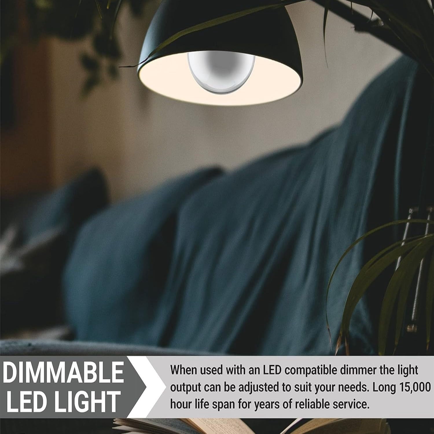Diodesy- Pack of 4 LED6G40/27K/FIL/HM/3 LED Half Chrome Globe Light Bulb G40, Round Half Mirror Bowl, Fully Compatible Dimming, 2700K Warm White, 6W (60 Watt Equiv), E26 Dimmable, 500 Lumen, UL Listed