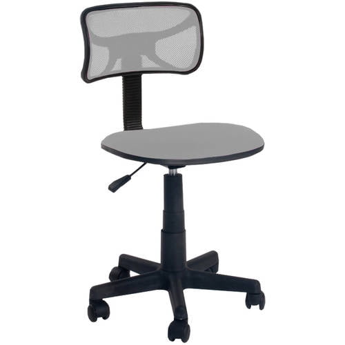Gray MyOfficeInnovations 24419911 Mesh Back and Fabric Task Chair 