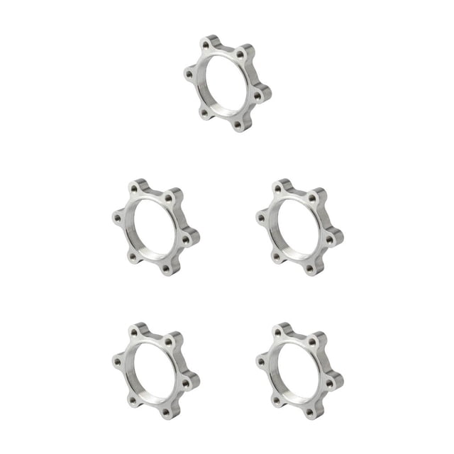 ZheElen Threaded Strong Toughness Hub Disk Conversion Seat Lightweight Waterproof Disc Brake Rotor Adapter Aluminum Alloy 48MM 5Set