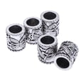 thumbnail image 1 of 5 Pcs Perles Barbe Perles Cheveux - Perles Rune Dragon Perles Cheveux pour Cheveux Barbe, pour Fabrication de Colliers Bracelets Perles, Trous 8mm, 1 of 8
