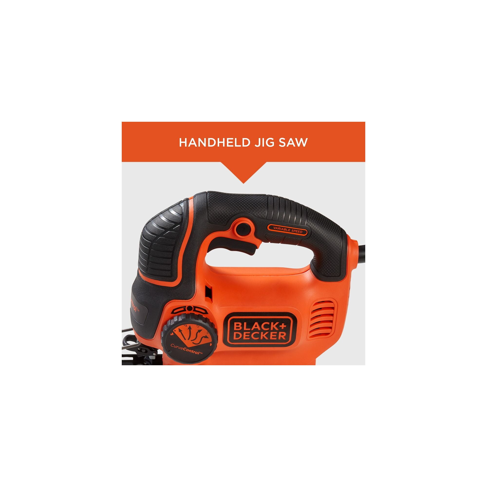 BLACK+DECKER 5 Amp Electric Jig Saw with CurveControl, BDEJS600C