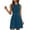 Blue, variant on hotojiny Formal Dresses for Women Summer Sleeveless Button Elegant Mini Dresses Slim Crew Neck A-Line Flowy Cocktail Dresses