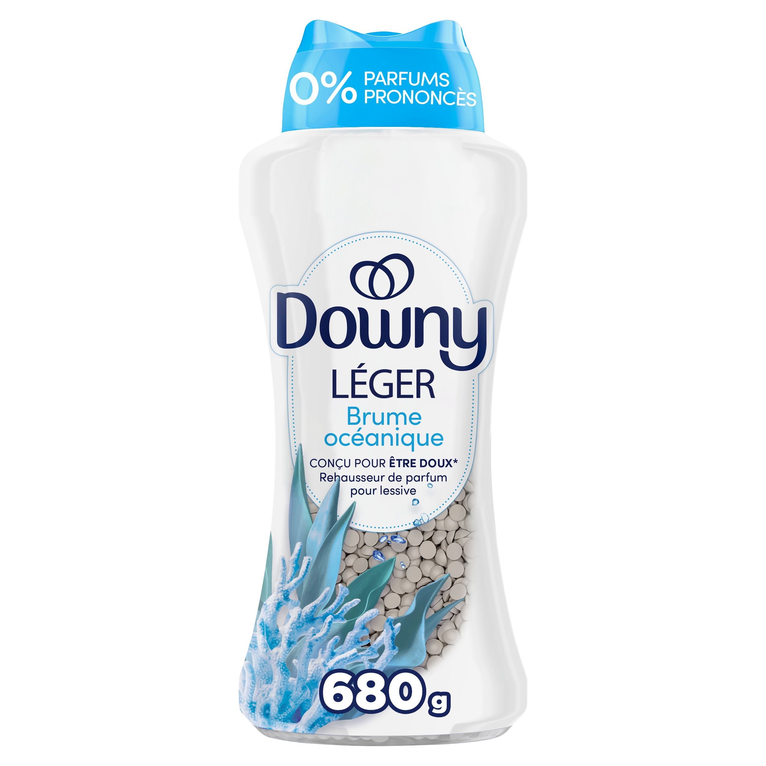 Downy Light Laundry Scent Booster Beads, Ocean Mist Scent, In-wash fabric beads designed to be gentle with a light boost of scent, No Heavy Perfumes