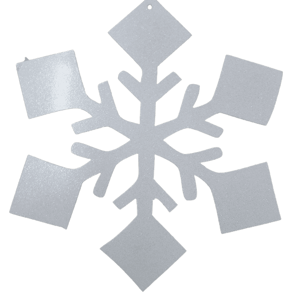 Snowflake Glitter - Metal Wall Art