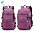 thumbnail image 2 of Deago Laptop Backpack, Business Anti Theft with lock Waterproof Travel Backpack with USB Charging Port for Laptops up to 17 inches (Purple), 2 of 9