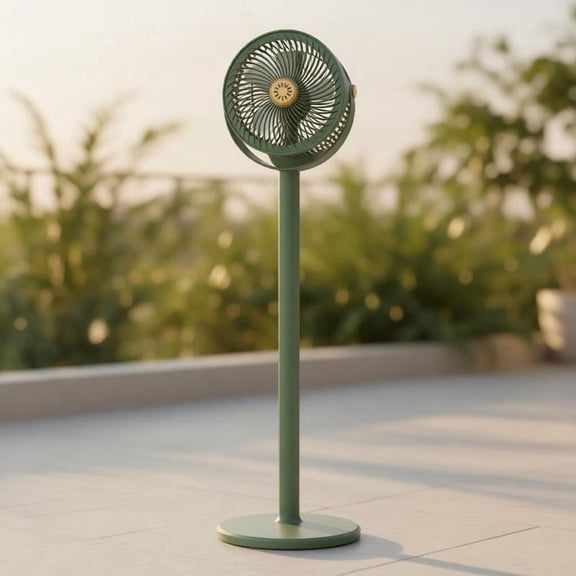 Zeiwohndc Energy Saving Quiet Telescopic Desk Fan For Outdoor Camping Home Office