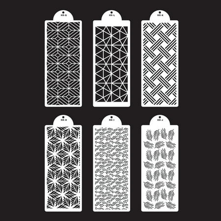 

Limei Cake Decorating Stencils & Templates Large Floral Cake Printing Fine Hollow Lace Cookie Fondant Dessert Cake Templates Side Baking Mesh Stencil Tool for Cake Decor