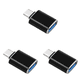 thumbnail image 1 of 3uds. Convertidor de cable USB 3.1 OTG de 10 Gbps para MacBook Pro/Air Smartphone (negro), 1 of 2