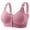 Pink, variant on Junboys Bras for Women No Underwire - Front Adjustable Breathable Bra with Soft Cups, Plus Size Comfortable for All-Day Wear and Ease