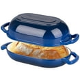 thumbnail image 1 of Horno de pan de masa madre de hierro fundido VORRINGARD de 5 cuartos de galón con tapa azul, 1 of 9