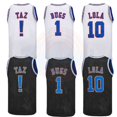 thumbnail image 2 of Camisetas de baloncesto 1 Bugs 10 LOLA ! TAZ 23 Camiseta SPACE JAM Costura Bordado Ropa deportiva para exteriores de alta calidad Blanco Negro, 2 of 5